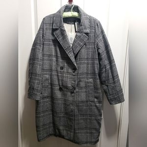 Black & White Plaid ONLY Jacket, XL